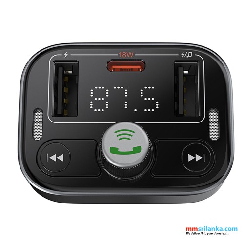 Baseus S-09 Pro Series Car FM Transmitter Cluster Black (6M)